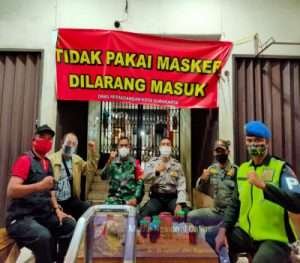 Kegiatan Cipta Kondisi Penanganan Covid -19 di Pasar Tradisional Nusukan