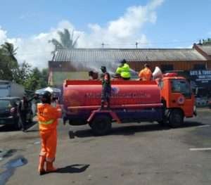 Penyemprotan Disinfektan Secara Rutin Dilaksanakan Oleh Forkopincam Pracimantoro