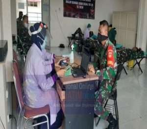 Sambut Hari Juang Kartika Tahun 2020 Kodim 0735/Surakarta Adakan Giat Sosial Donor Darah