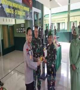 Kapolda Sultra Hadiri Syukuran Batalyon Infantri 725/Woroagi ke-57