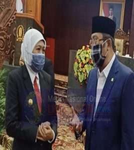Penyerahan KHP BPK RI Atas Laporan Keuangan Pemprov Jatim dan Prestasi WTP ke 10
