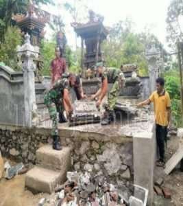 Gerak Cepat TNI Atasi Bencana Gempa di Bangli dan Karangasem