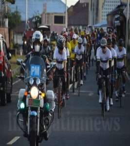 Jaga Imunitas Tubuh, Danrem 152/Baabullah Gowes Around Tidore Island