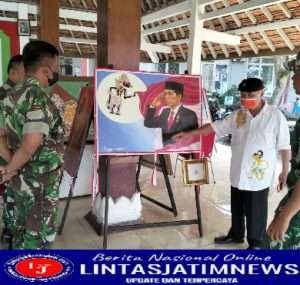 Hasil Karya Pelukis Daerah Ki Djoko Sutejo di Apresiasi Babinsa