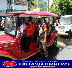 Babinsa Jayengan Amankan Kirab Budaya Jarwana