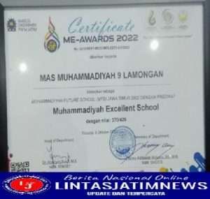 MAM 9 Lamongan Meraih Predikat Excellent School. Ini Pesan Majelis Dikdasmen PDM Lamongan