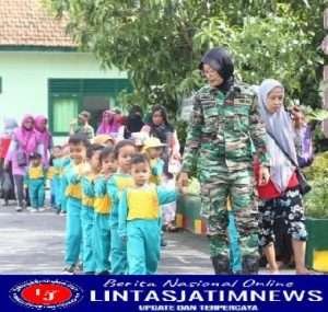 Kunjungan Edukasi TK Tunas Melati, Memperkenalkan TNI Sejak Dini Pada Anak Didiknya