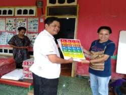 Jelang Natal Tahun 2022 dan Tahun Baru 2023, Satgas Mandala III Pos Merauke Berbagi Kasih di Pondok GMKI Mengajar Bevak Daud