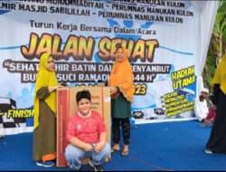 Alakazam Bioto ikut memeriahkan jalan Sehat kolaborasi PRM, PRA dan Takmir Masjid Sabilillah Perumnas Manukan Kulon