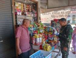 Babinsa Jayengan Komsos Sekaligus Pendampingan UMKM Penjual Warung Kelontong
