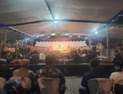 Dalam Rangka Hari Wayang Nasional Ke-5, Danramil 0801/06 Bandar Hadiri Pagelaran Wayang Kulit