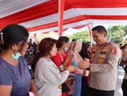 Ops NCS Polri Pimpin Deklarasi Pemilu Damai dan Bagikan 2500 Paket Sembako di Dumai