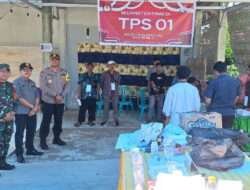 Dandim 1307/Poso, Letkol Inf Hasroel Tamin Bersama Kajari dan Kapolres Tinjau Sejumlah TPS di Kabupaten Poso