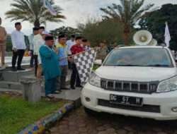 PJ WALIKOTA LUBUK LINGGAU Menggelar Pelepasan Pawai Obor, Guna Menyambut Bulan Suci Romadhon