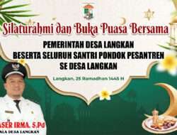 Pemdes Langkan Silaturahmi dan Buka Puasa Bersama Santri