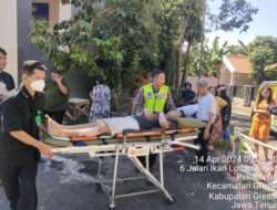 Polres Gresik Gerak Cepat Bantu Evakuasi Korban Kebakaran Toko Roti di Gresik