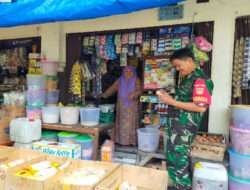 Pantau Harga Sembako Jelang Idul Adha, Babinsa Mojosongo Sambangi Pasar Tradisional Kandang Sapi