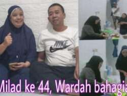 Bunda “WARDAH” Tampak Bahagia Milad ke 44 tahun, Anniversary bersama Suami
