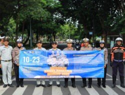 Satlantas Polres Gresik Kampanyekan Keselamatan Berlalu Lintas dalam Ops Keselamatan Semeru 2025