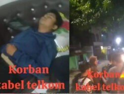 Jebakan Maut Kabel Telkom, Warga Nyaris Tewas Terjerat