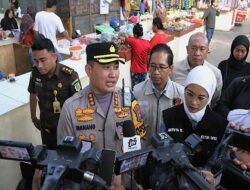 Sidak Pasar Bersama Forkopimda, Kapolresta Malang Kota Ingatkan Tengkulak Agar Tidak Timbun Bahan Pokok