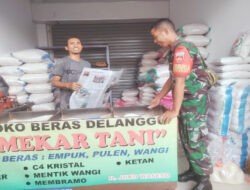 Jelang Hari Raya Idul Fitri, Babinsa Sriwedari Monitoring Harga Sembako