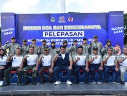 Kasdim Hadiri Pelepasan Kontingen Pacitan Porprov Jatim Ke IX tahun 2025