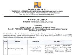 Publik Kawal Independensi Seleksi Terbuka Calon Pengurus LPJK 2025-2029