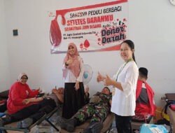 Danramil Wonosegoro Dukung Aksi Kemanusiaan di Donor Darah Massal PT Japfa Comfeed