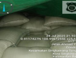 Satgas Pangan Polda Kalbar Amankan Truk Bermuatan Beras Ilegal di Singkawang