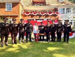 Perwira Polri Penerima Beasiswa LPDP Ikuti Upacara HUT RI ke-80 di London
